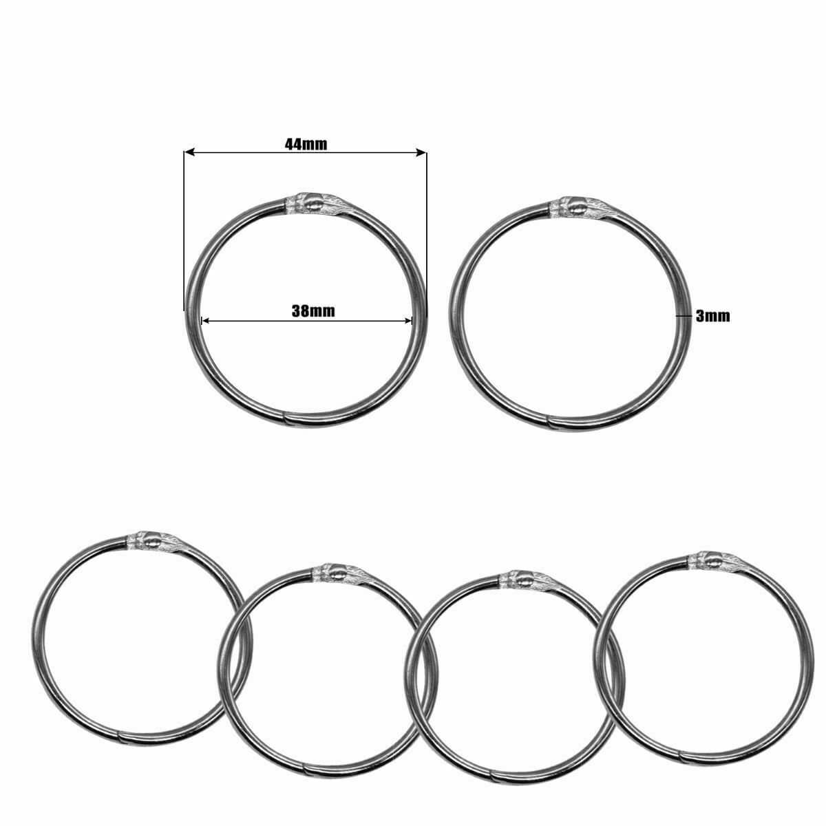 Loose Leaf Rings Metallic Snap Closure Binder Card Book Ring Etsy UK