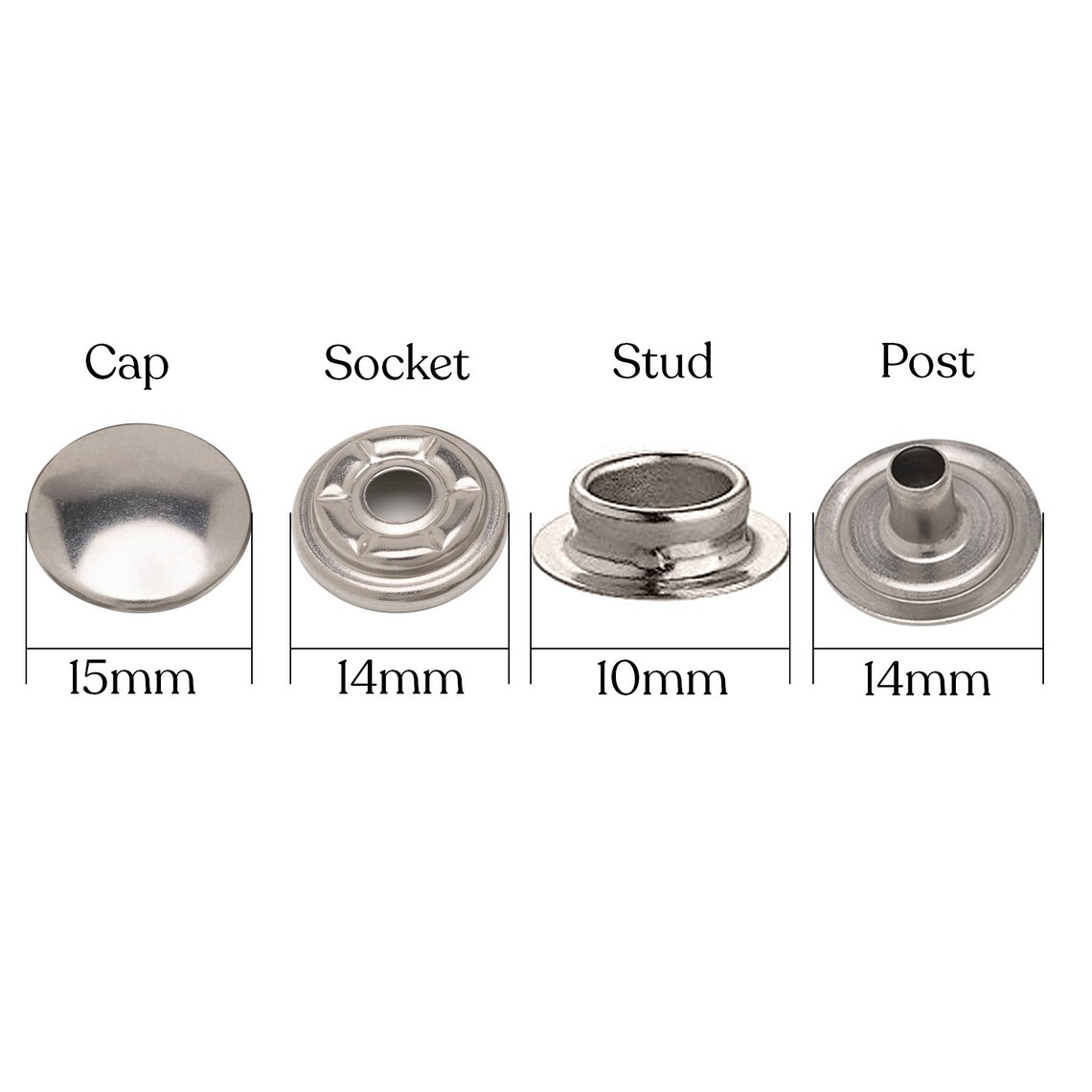15mm PRYM Druckknöpfe Edelstahl Druckknöpfe für Jacken Etsy.de