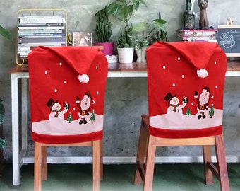 1/2/4STK Weihnachten Stuhlhussen Mütze Stuhlabdeckung Stuhlbezug Weihnachtsmann 1/2/4STK Weihnachten Stuhlhussen Mütze Stuhlabdeckung Stuhlbezug Weihnachtsmann