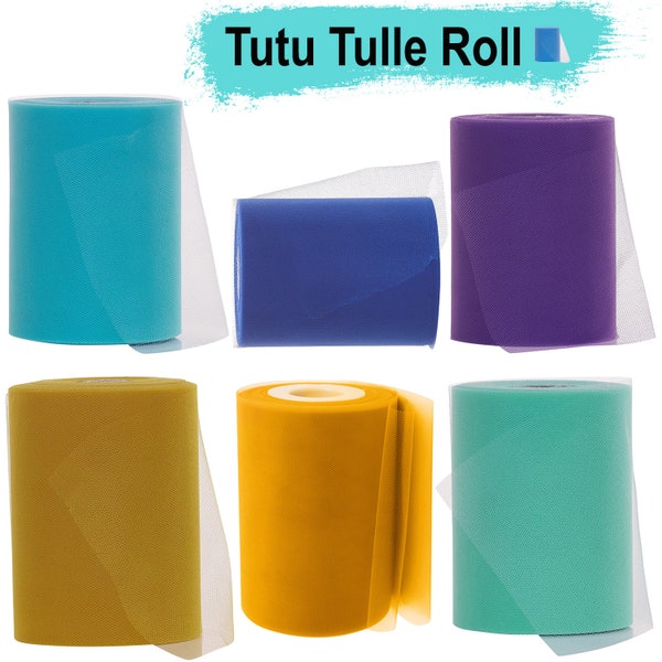 TUTU TULLE Roll Soft Tutu Fabric Ribbon Tulle Rable Runner for Birthday Wedding Gift Craft Bridal Bow Table Outdoor Party Decoration