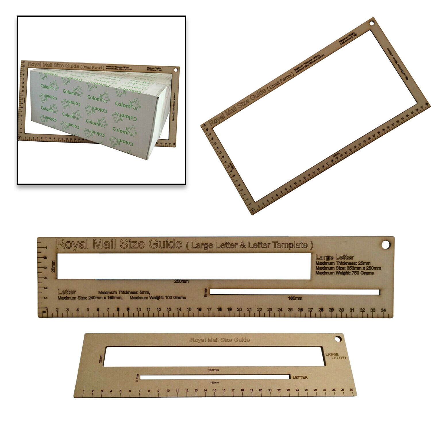 Guide post. Марка почтовая с линейкой. royal mail size guide.