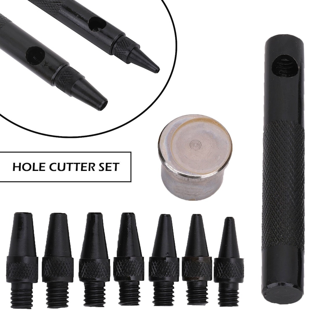 Leather Hole Punch Tool Kit Hollow Hole Punch Cutting Hand Etsy