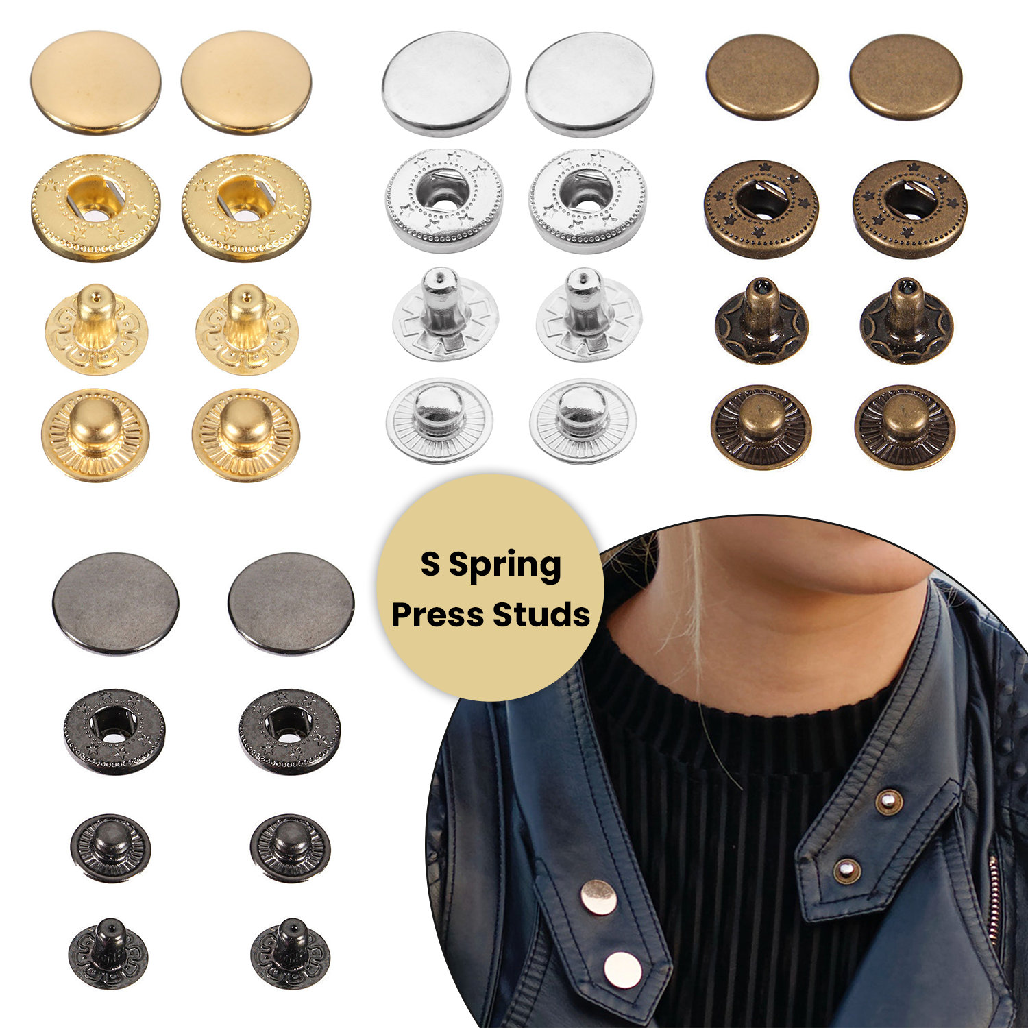 Nickel Free 15 mm Rose Gold Plated Brass Double Head Press Snap Button for  Coat - China Brass Press Snap Button and Metal Press Snaps price