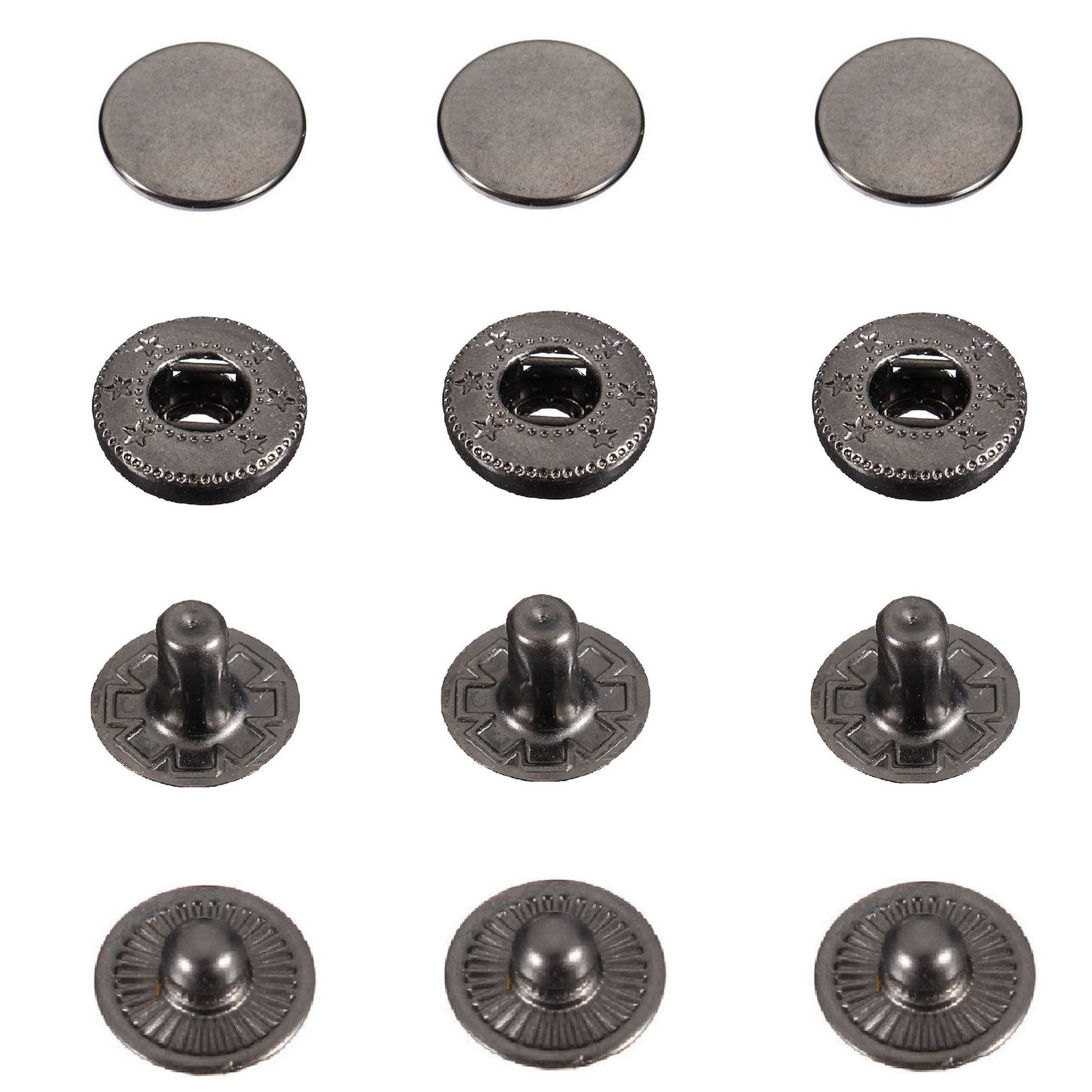S Spring Snap Fastener Buttons Press Studs For Jackets Etsy