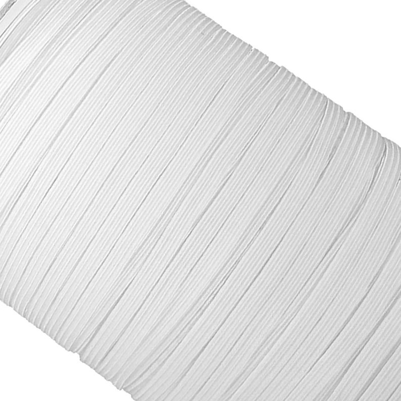 Clothing Smooth Elastic Making Masks 7mm Elastic Cord Sewing Stretch Cord Black /& White Elastic Band