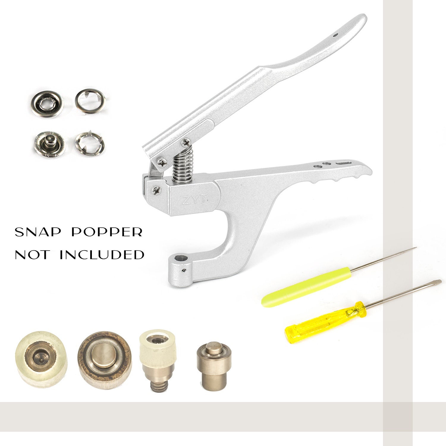 Snap Poppers Press Studs Fixing Die Tool Set Fabric Press Stud Etsy