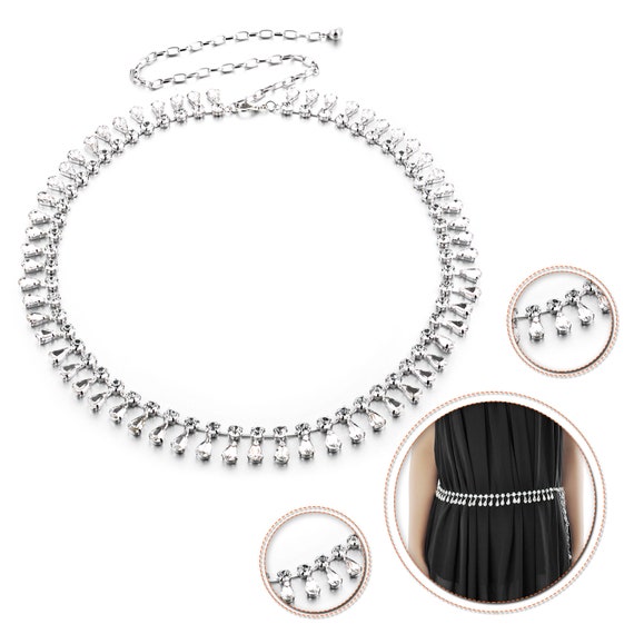 Sparkly 2cm wide white /& AB diamante faux leather wrap around bracelet choker