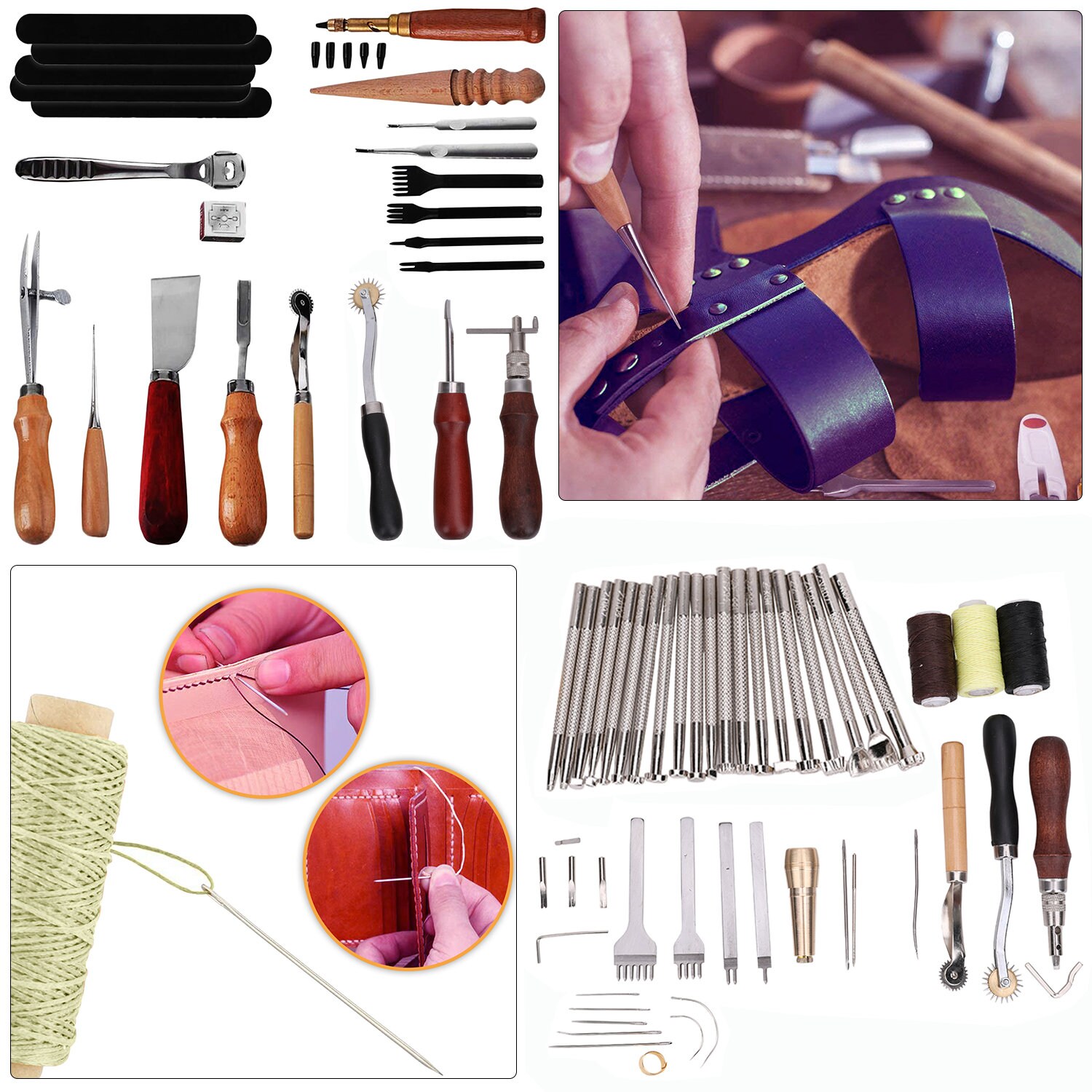 Artskills Leather Craft Kit 64 Pieces