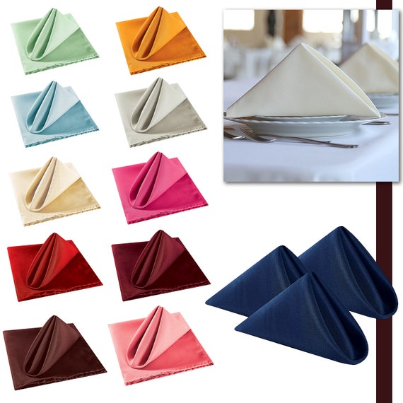 Bistro Cloth Napkins – Buy Spun Polyester Table Cloth Napkins in Bulk –  TableLinensforLess