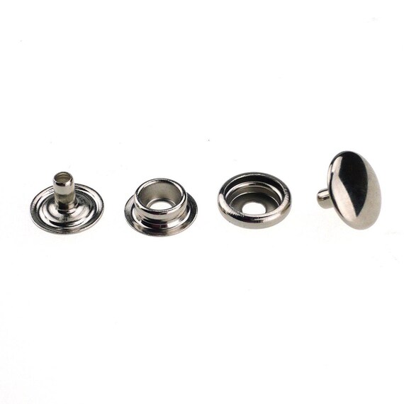 15mm Grande 4 piezas prensa Tachuelas Snap Fastener con mano de Fijación Herramienta para chaquetas