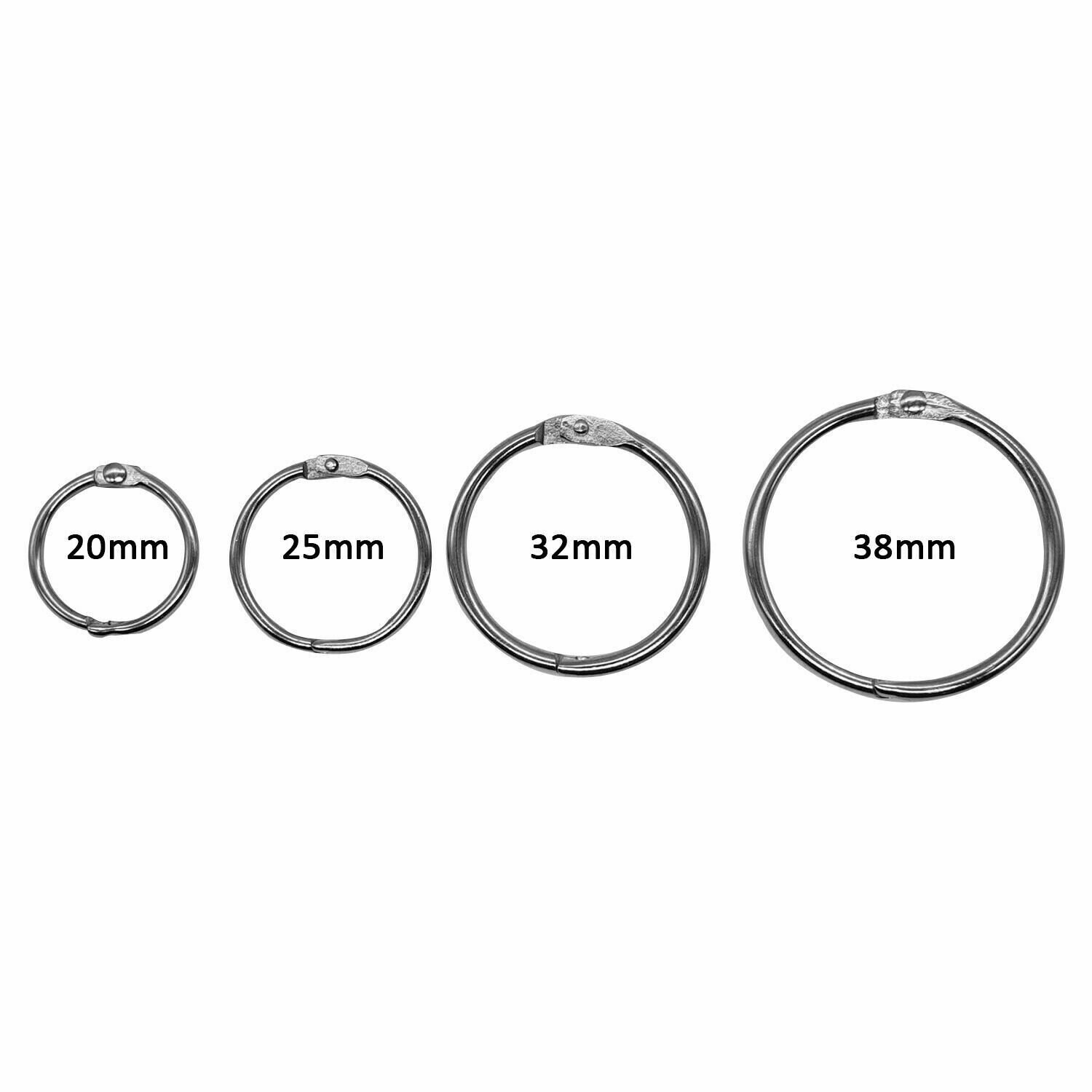 Loose Leaf Rings Metallic Snap Closure Binder Card Book Ring Etsy UK