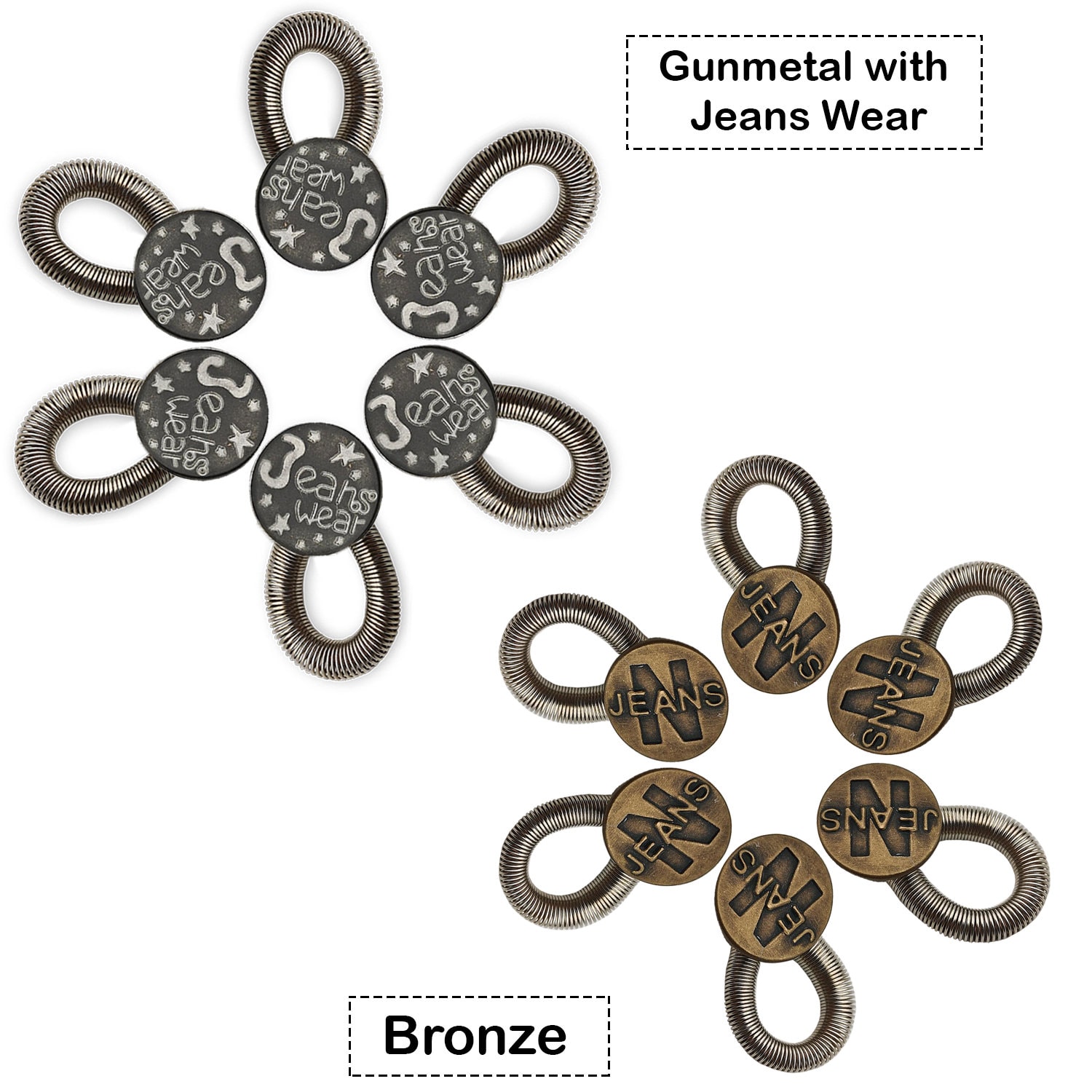 17mm Waist Extender Spring Brass Waistband Button Extender Etsy UK