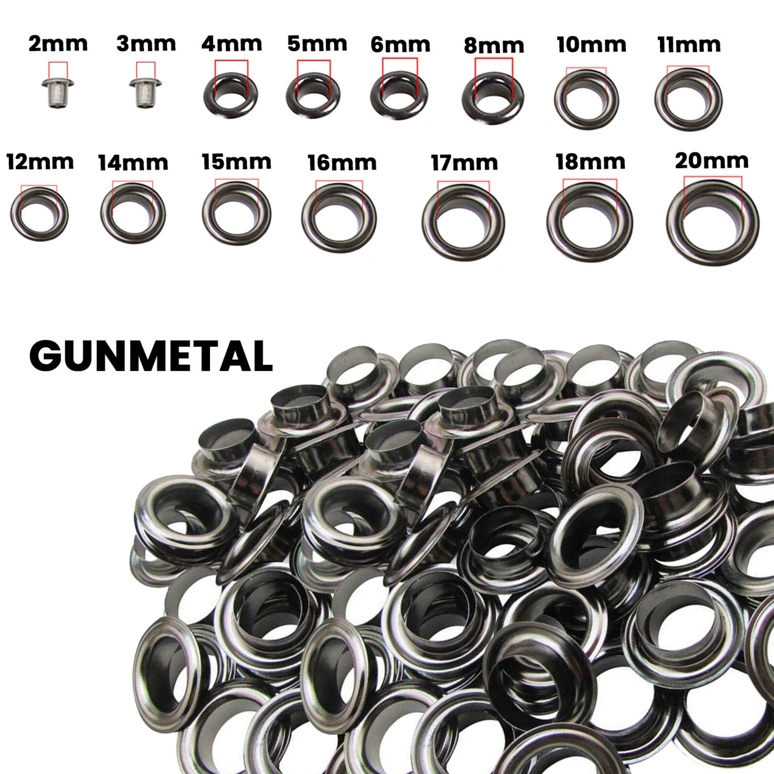 2mm 20mm Brass Eyelets Grommets With Washer Eyelets Bags Etsy UK