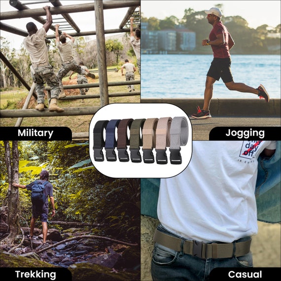 クイックリリースプラスチックバックル付き1 5インチキャンバスベルトコンバットウェビングベルト Etsy