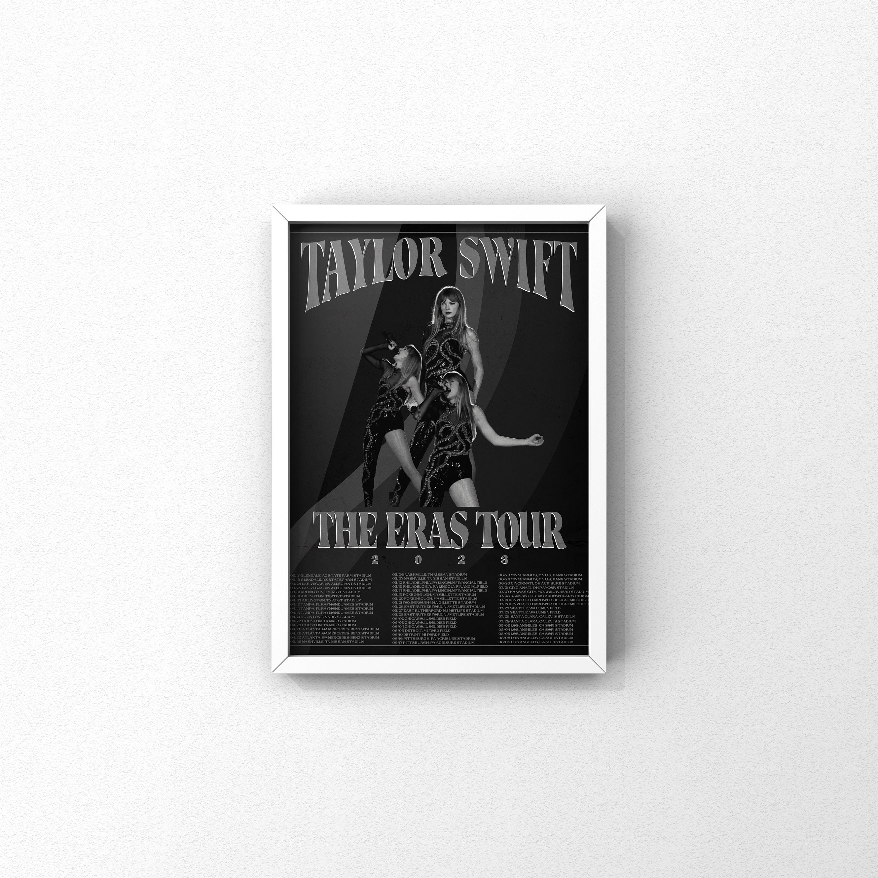 Taylor Swift The Eras Tour poster Estilo Reputación Etsy México