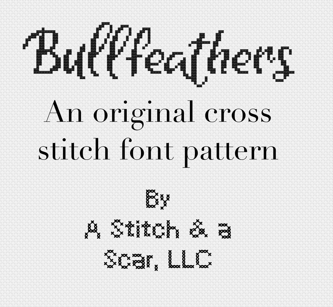 Handwritten Brush Lettering Cross Stitch Font Pattern Alphabet - Etsy