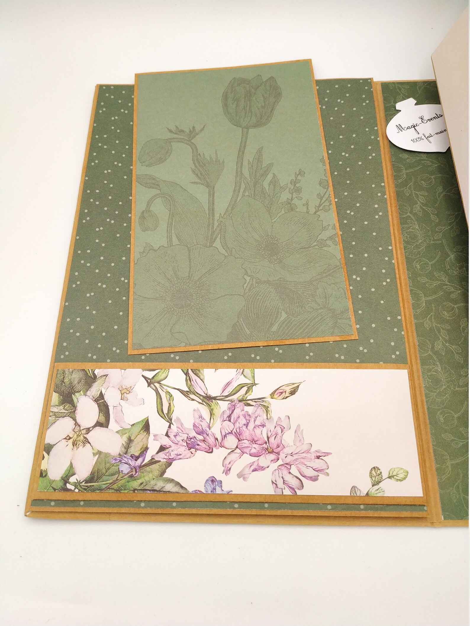 Album Photo / Scrapbooking En Ficelle Et Feuille Naturelle - Fait Main, Bio, Occasion
