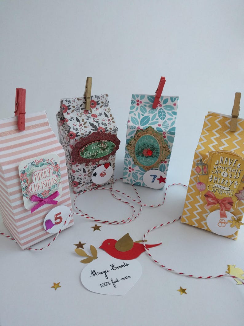 Calendrier de l'avent fait main | Etsy