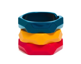 Braccialetti Bangle di ispirazione vintage che fungono anche da giocattoli per bambini (confezione da 3)
