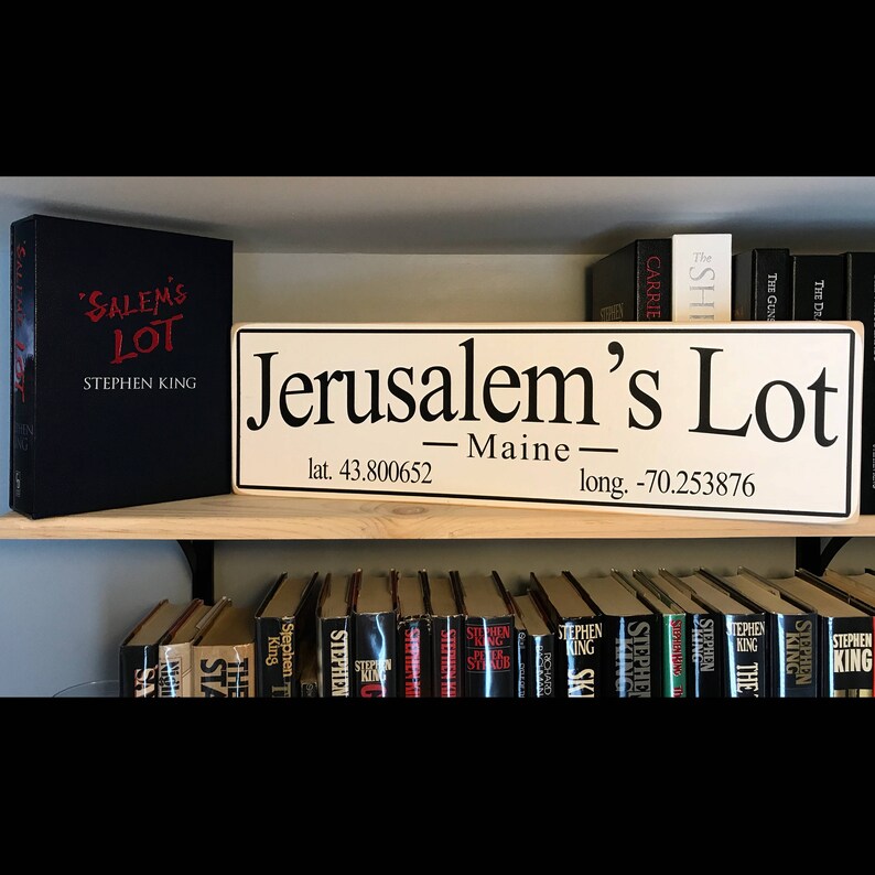 Stephen King Jerusalem's Lot Maine Wood Sign / Etsy