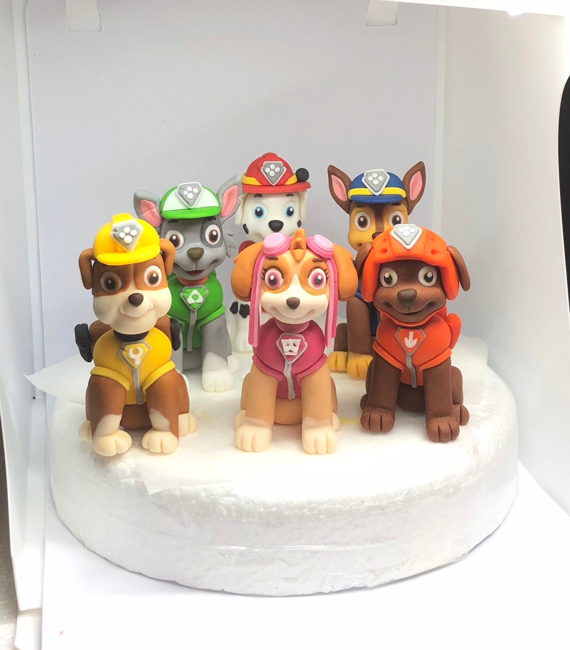 paw patrol sugar paste figures