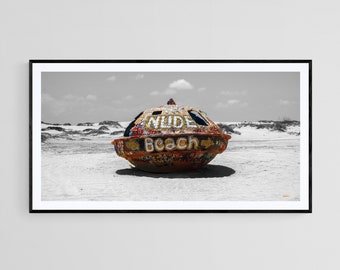 Texas Photography Art - South Padre Island - UFO Beach:  "Undressed UFO"