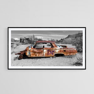 Nevada Photography Art - Rhyolite Ghost Town - Abandoned Car:  &quot;Jilted Jalopy&quot;