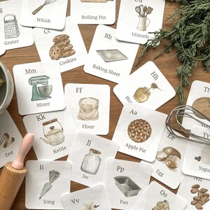 de pâtisseries pour les tout-petits | activité montessori pour l'école à la maison | cartes d'apprentissage de la cuisine préscolaire | ensemble imprimable