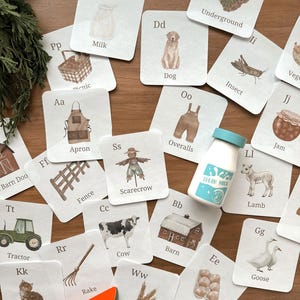 Bauernhof Karteikarten für Kleinkinder | Vorschule homeschool Aktivität | montessori inspirierte Lernkarten | druckbare Set