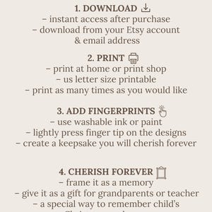 pumpkin fingerprint craft for toddlers | baby handprint keepsake | fall kids activity | thanksgiving art project | diy printable image 4