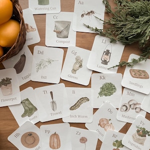 tuinkaarten voor peuters | natuuractiviteit thuisonderwijs | montessori-geïnspireerde voorschoolse kaarten | Afdrukbare kaarten lente leren