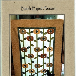 Black Eyed Susan, quiltedwall hanging pattern, by Farmhouse Cottons & Julie Isa