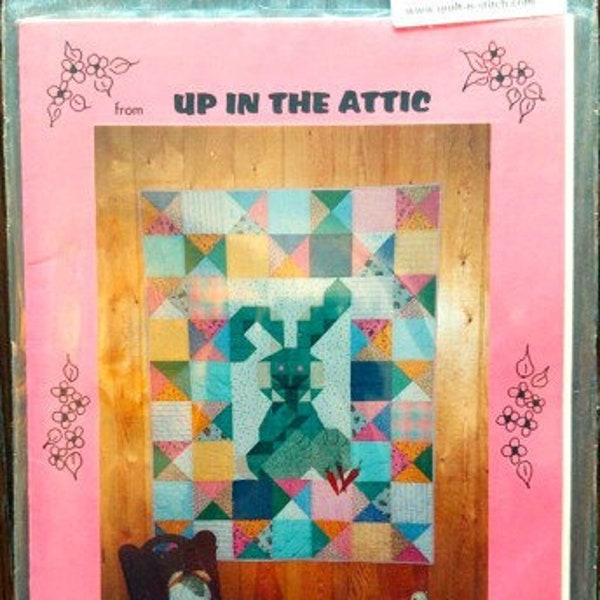 Angel Hare, 1999 quilt pattern, from Up in the Attic, designed by Karen Gooch