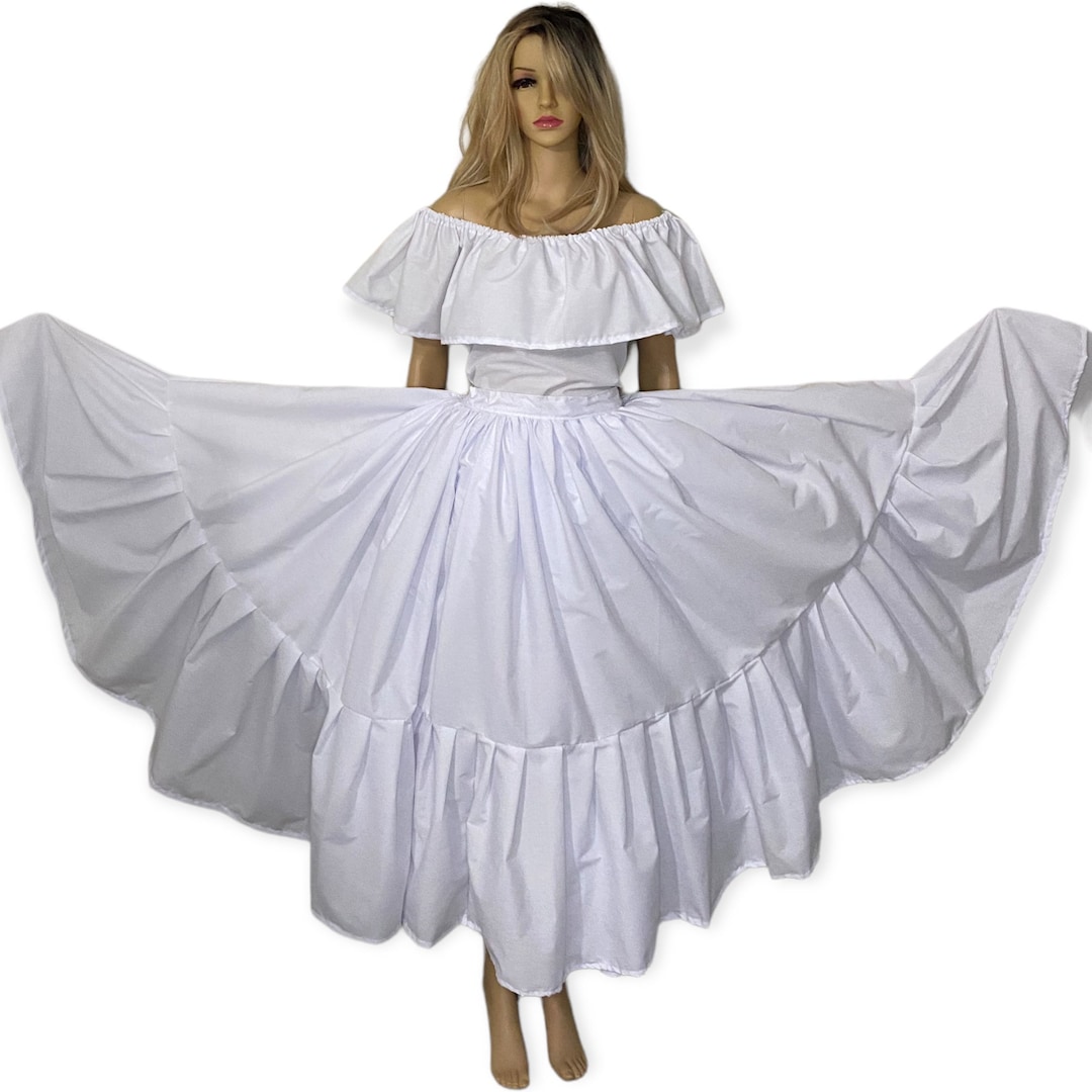 Traditional Folkloric Dress Puerto Rican Bomba Y Plena Etsy