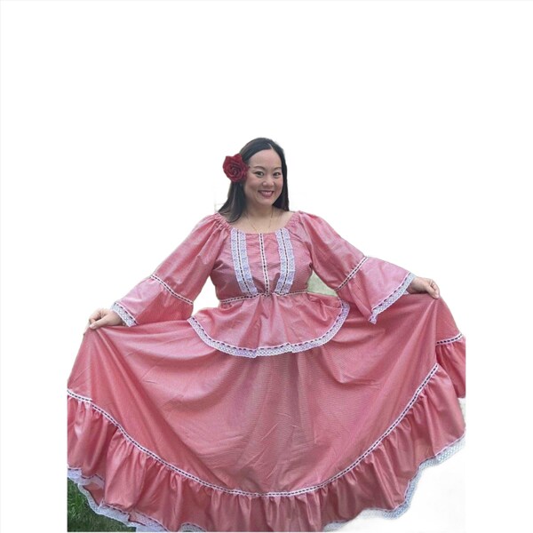 Colombian Traditional Dress, Cumbia Wide Dress