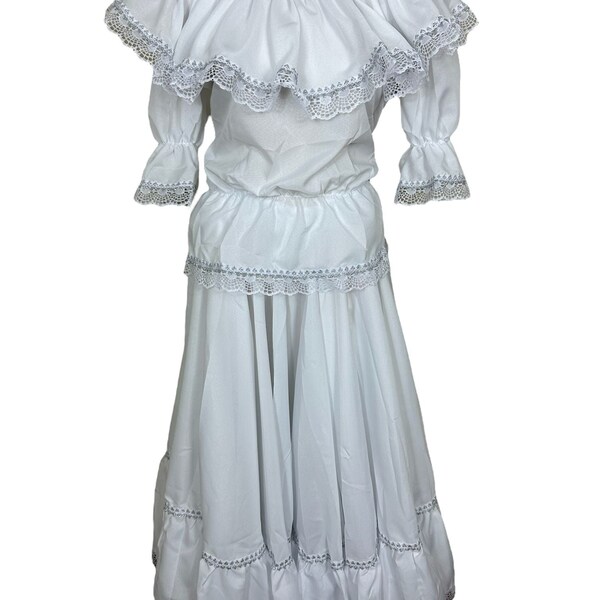 Colombian White Cumbia Dress