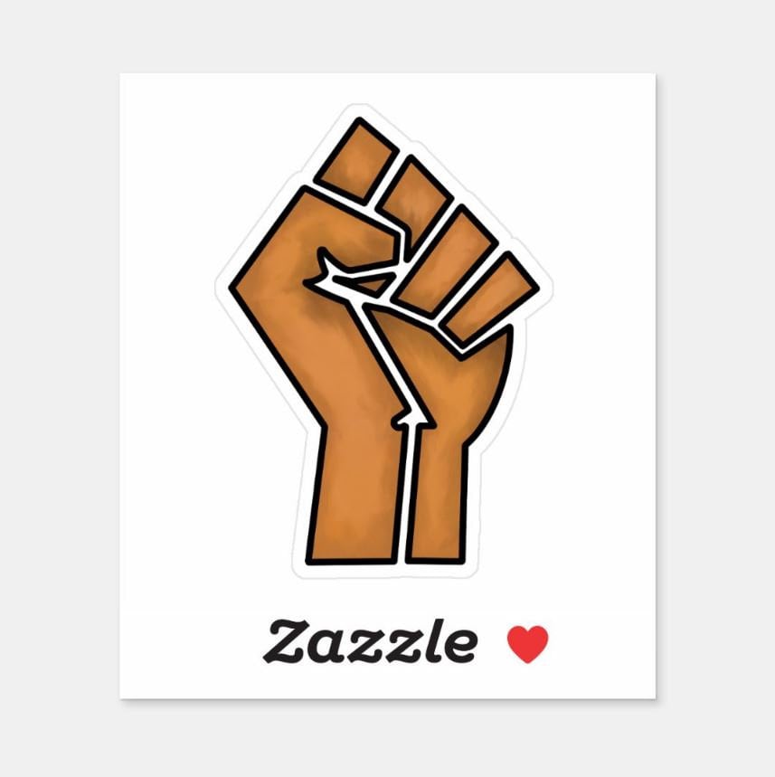 Black History Pride Unity Fist Watercolor Simple Design - Etsy