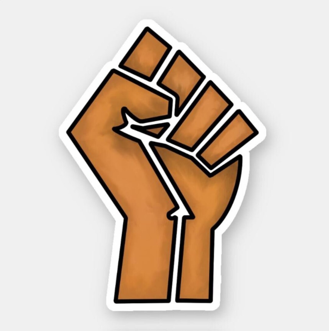 Black History Pride Unity Fist Watercolor Simple Design - Etsy