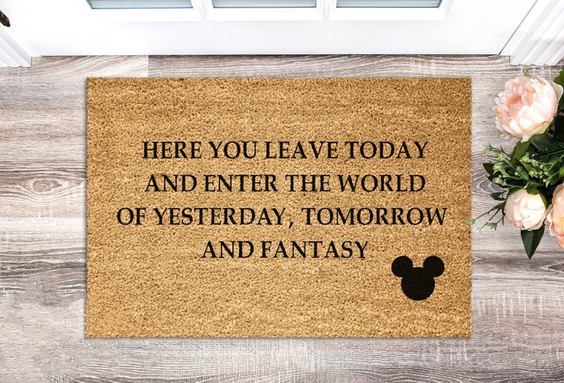 Disney Entrance Door Mat Mickey Mouse Disney Doormat Etsy
