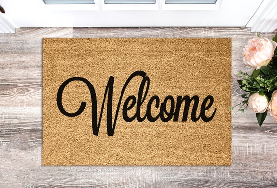 Hello Doormat Welcome Mat Cute Doormat Unique Doormat Birthday Present Doormats Hello Mat Outdoor Doormat Rug
