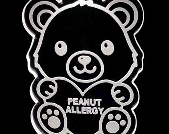 Customizable LED Safety Tag: Medical Alert, Allergy, Non Verbal