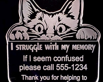 Customizable LED Medical Alert Tag: Safety Bag Tag