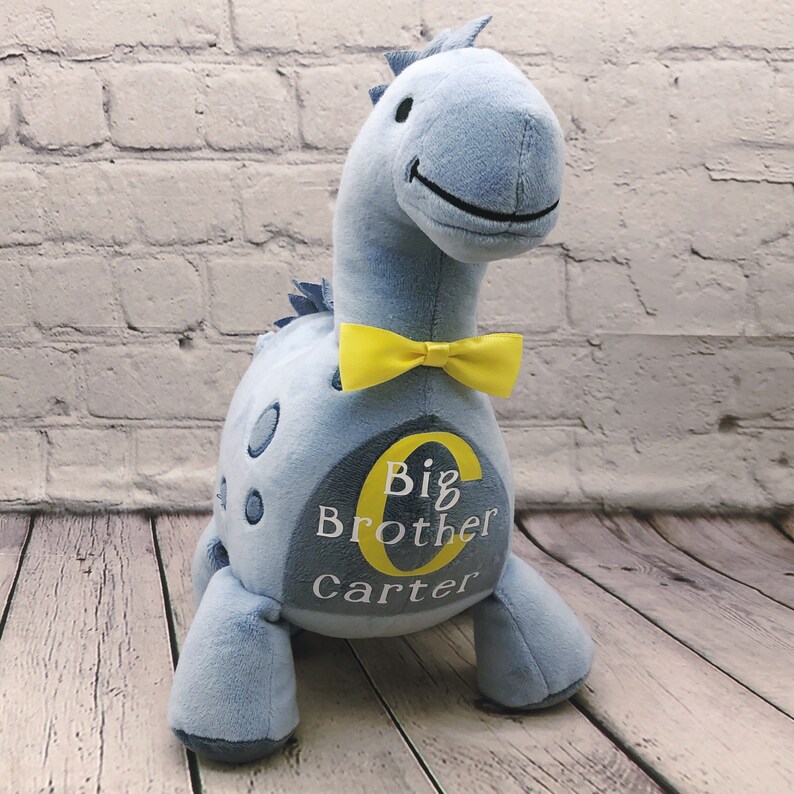 Big Brother Stuffed Animal Pregnancy Announcement Dinosaur Etsy
