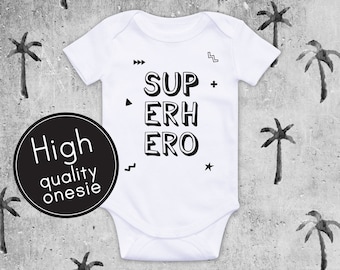 Super Hero onesie, baby onesie, romper, funny baby onesie, gift newborns, outfit of the day, babyshower