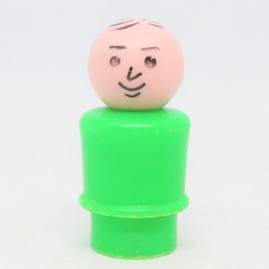 Vintage Fisher Price Little People Replacement Green Body Man Dad Character Figure