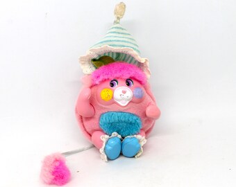 Peluche Vintage Popples Baby Bibsy N2 Mattel - Occasion - Fabriqué à Taïwan