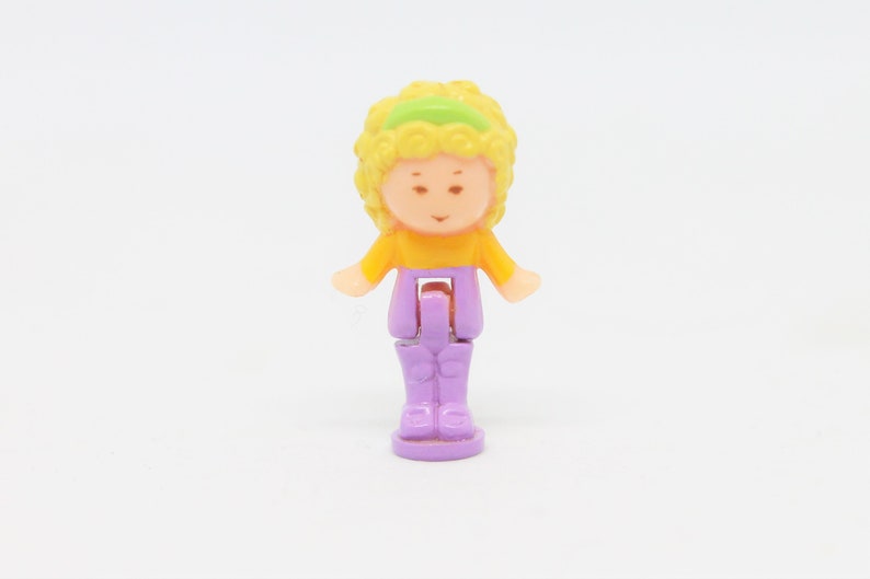Vintage Bluebird Mattel Polly Pocket Replacement Doll Polly/'s Hair Salon Hairdressing Classic Octagon Yellow Compact Original Tiny World