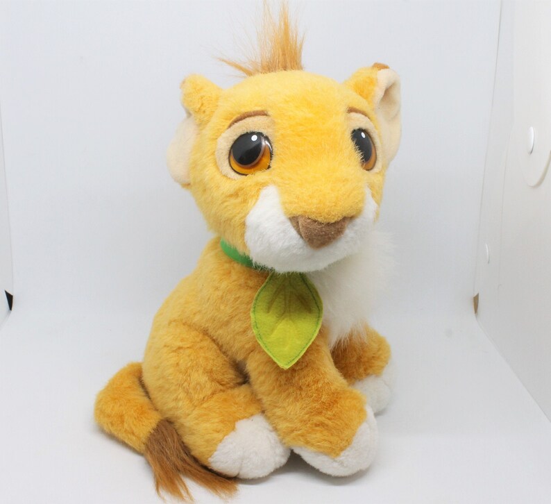 Vintage The Lion King Purring Simba Plush with Collar Walt | Etsy