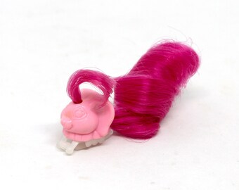 Peine de repuesto vintage Mattel Lady LovelyLocks Duchess RavenWave, cola de duendecillo rosa, accesorio original de los años 80, coleccionable retro antiguo