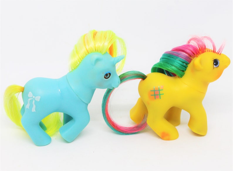 Vintage My Little Pony Hasbro G1 MLP Baby Tic Tac Toe Ribbon - Etsy